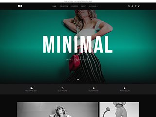 7. Noir - Minimalist Dark Mode Preview